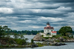 Pomham Rocks Lighthouse in Providence, Rhode Island